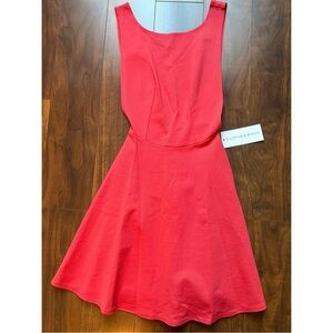 NWT! Skater Flare Mini Dress / Sleeveless / Coral / Small